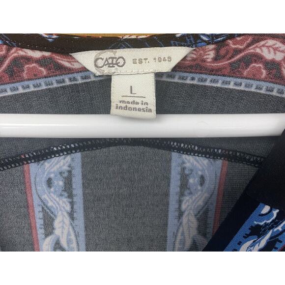 Cato Est. 1946 Women’s Maxi Dress Multicolor Elastic Waist Stretch Size Large - Picture 4 of 4